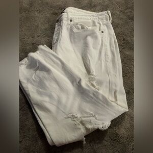 TORRID Women's White Distressed Skinny Jeans
